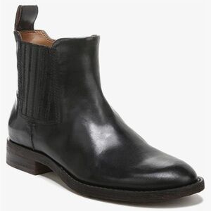Franco Sarto Womens Linc Black Leather Chelsea Ankle Boots Shoes 7.5 Medium EUC